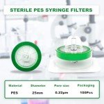 CryoKing 100 Pcs Sterile Lab Syringe Filters