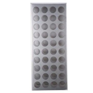 Stainless Steel Test Tube Holder Rack - 40 Holes