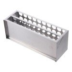 Stainless Steel Test Tube Holder Rack - 40 Holes