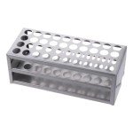 Stainless Steel Test Tube Holder Rack - 40 Holes