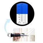 Dual Scale Refractometer for Beer and Wine Making