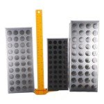 Stainless Steel Test Tube Holder Rack - 40 Holes