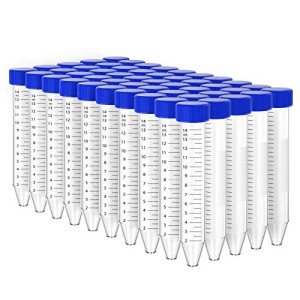 15mL Sterile Centrifuge Tubes with Leak-Proof Caps