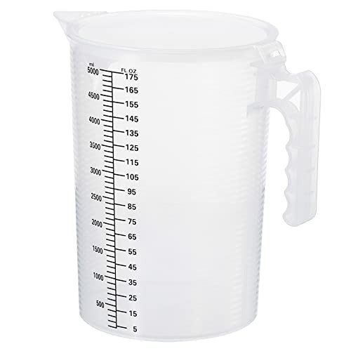 5000ml Graduated Beaker – Plastic Measuring Cup