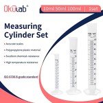 Plastic Graduated Cylinder Set - 10ml, 50ml, 100ml