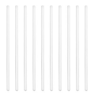 10 Glass Stirring Rods for Beverages and Cocktails
