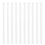 10 Glass Stirring Rods for Beverages and Cocktails