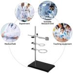 Chemistry Lab Stand Set with Retort Rings and Clamp