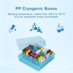 CryoKing 100-Well Polypropylene Freezer Boxes, Case of 20
