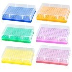 96 Well PCR Tube Rack with Lid - 6 Pack