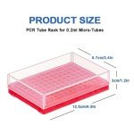 96 Well PCR Tube Rack with Lid - 6 Pack