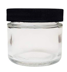 8oz Flint Glass Specimen Jar with Foam Cap