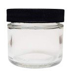 8oz Flint Glass Specimen Jar with Foam Cap