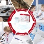 Clear Glass Microscope Slides with Cover Slips – 50 Pcs