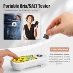 Smart Refractometer for Brix and Salinity Testing