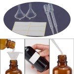 Blue Glass Dropper Bottles 1oz - 6 Pack
