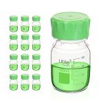 12-Pack 100ml Borosilicate Glass Media Bottles
