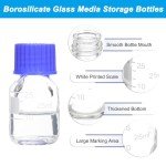 10 Pack 25ml Borosilicate Glass Lab Storage Bottles