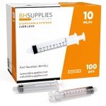 10ml Sterile Luer Lock Syringes - 100 Pack