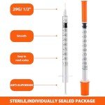 30 Pack of 1ml Syringes with 29G Needles