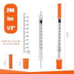 30 Pack of 1ml Syringes with 29G Needles