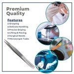 Precision Stainless Steel Forceps for Microscopic Tasks