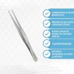 Stainless Steel Blunt Tissue Forceps – 4.5 Inch