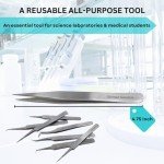 Precision Stainless Steel Forceps for Microscopic Tasks