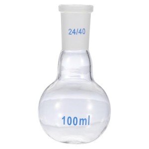 PATIKIL 100ml Borosilicate Glass Boiling Flask