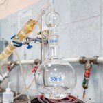 PATIKIL 100ml Borosilicate Glass Boiling Flask