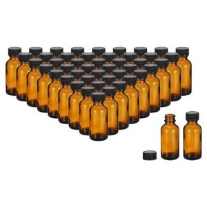 PATIKIL 48-Pack 30ml Glass Sample Bottles