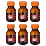 6 Pack 250ml Borosilicate Glass Storage Bottles