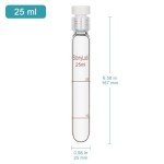 Stonylab Graduated Borosilicate Test Tube with Cap