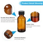 PATIKIL 48-Pack 30ml Glass Sample Bottles