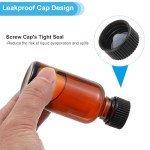 PATIKIL 48-Pack 30ml Glass Sample Bottles