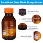 500ml Borosilicate Glass Storage Bottles - 4 Pack
