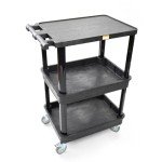 Pearington 3-Shelf Mobile Utility Cart with Bins