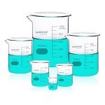 Glass Beaker Set - 25 to 1000ml, 3.3 Borosilicate