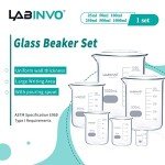 Glass Beaker Set - 25 to 1000ml, 3.3 Borosilicate