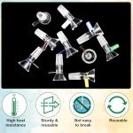 10PCS Colorful Glass Funnels with Handle for Labs