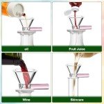 10PCS Colorful Glass Funnels with Handle for Labs