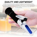 Dual Scale Brix Salinity Refractometer with ATC