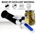 Dual Scale Brix Salinity Refractometer with ATC
