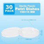 CryoKing 30 Pack Large Sterile Petri Dishes