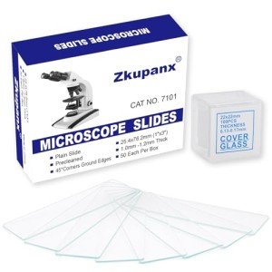 Zkupanx High-Clarity Microscope Slides and Coverslips Set