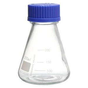 PATIKIL 250ml Graduated Erlenmeyer Flask with Cap