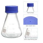 PATIKIL 250ml Graduated Erlenmeyer Flask with Cap