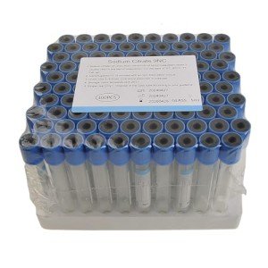 VNisenllc 2ml Light Blue Blood Collection Tubes, 100pcs