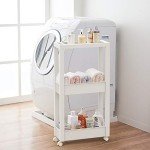 Tenma Fabie 3-Tier Slim Skipita Wagon - White