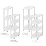 Tenma Fabie 3-Tier Slim Skipita Wagon - White